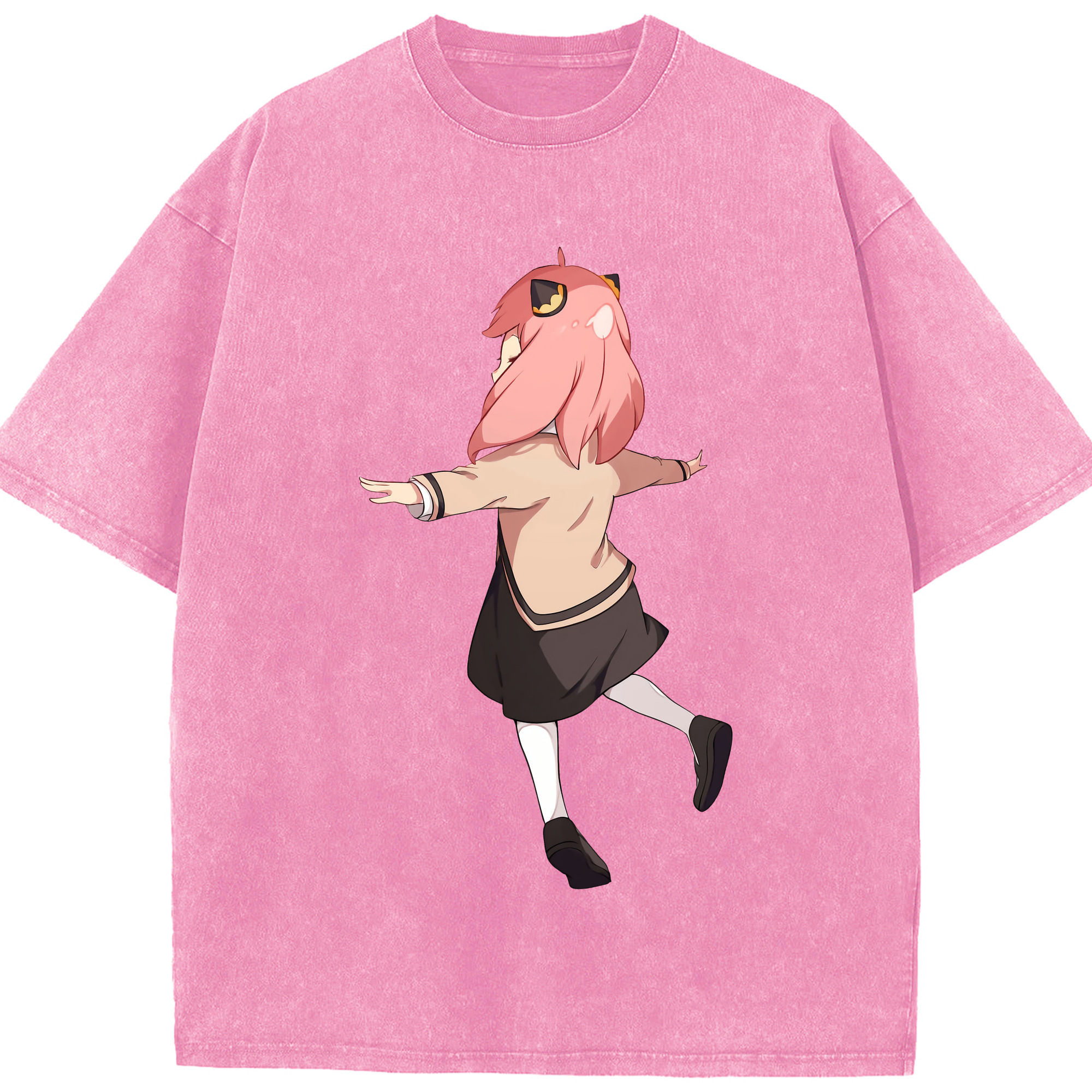 （画像用） SPY×FAMILY间谍家家酒 綿100% ヴィンテージ風 半袖Tシャツ（フロントプリント）